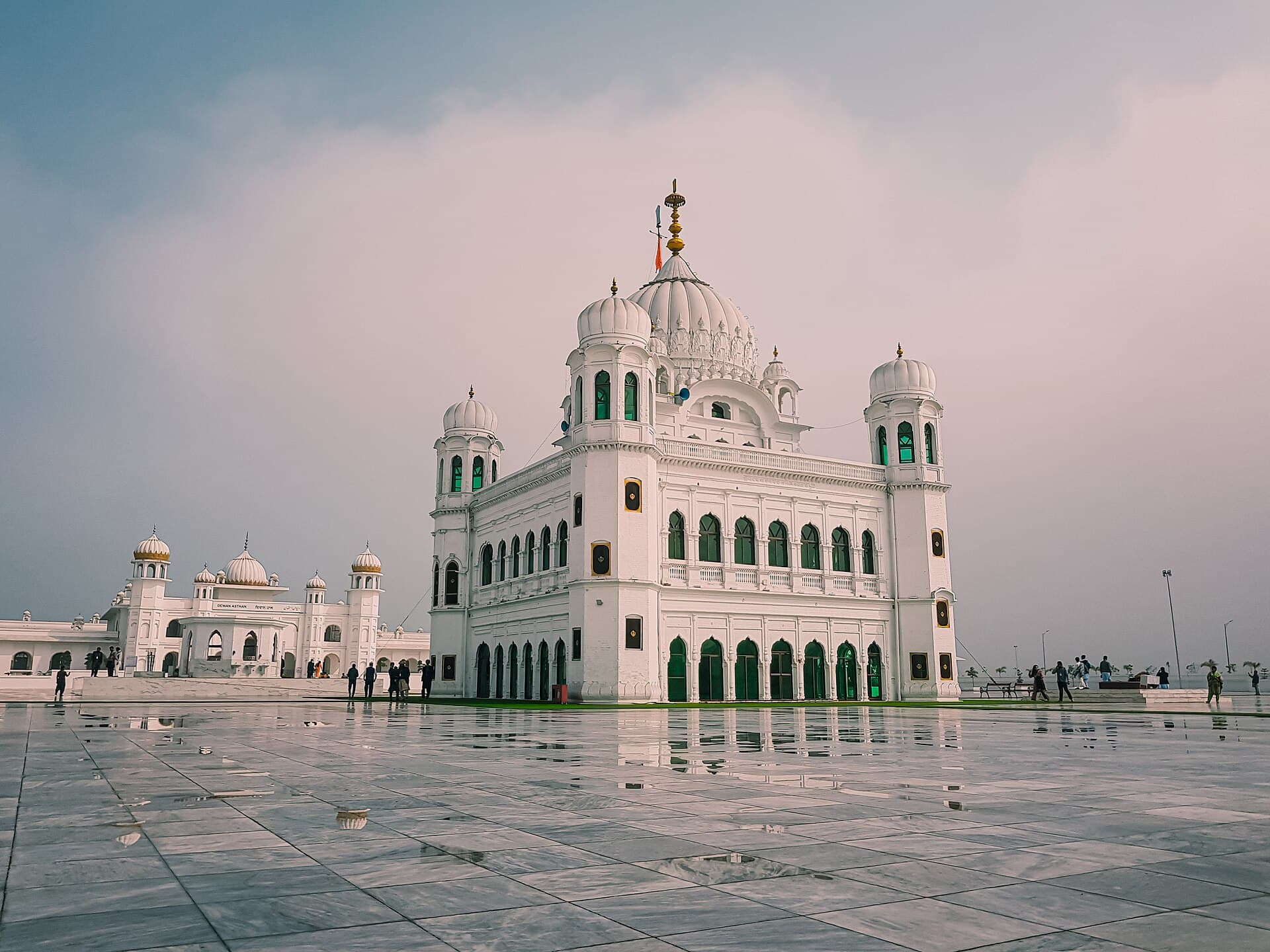 The white domes of Darbar Sahib Kartarpur